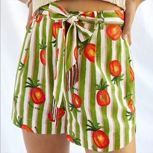 Anthropologie Farm Rio Fresh-Picked Shorts Size Medium NWT $120
